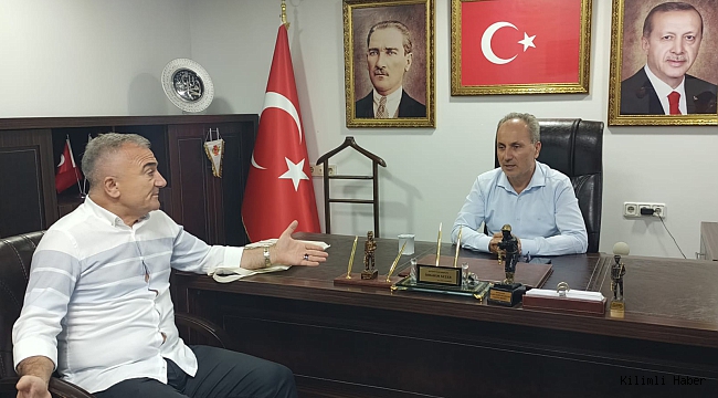Sesli AK Parti İlçe Başkanı Sezer'i ziyaret etti