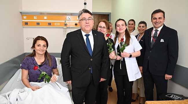 Rektörden Özölçer'den Hastalara Ziyaret