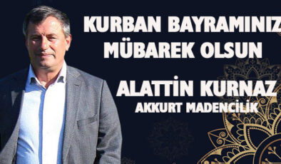 ALADATTİN KURNAZ BAYRAM MESAJI