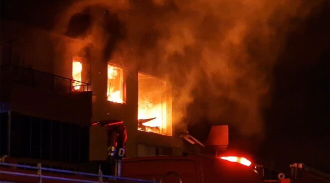 Kilimli’de bir apartmanda patlama!