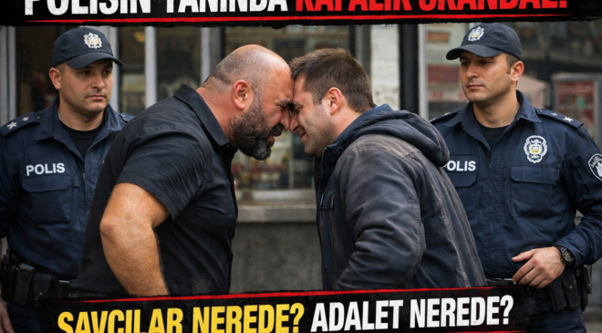 POLİSİN YANINDA KAFAYI ATTI, HUKUKU DA YIKTI!