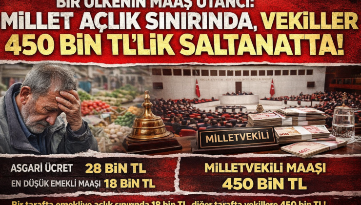 BİR ÜLKENİN MAAŞ UTANCI  MİLLET AÇLIK SINIRINDA