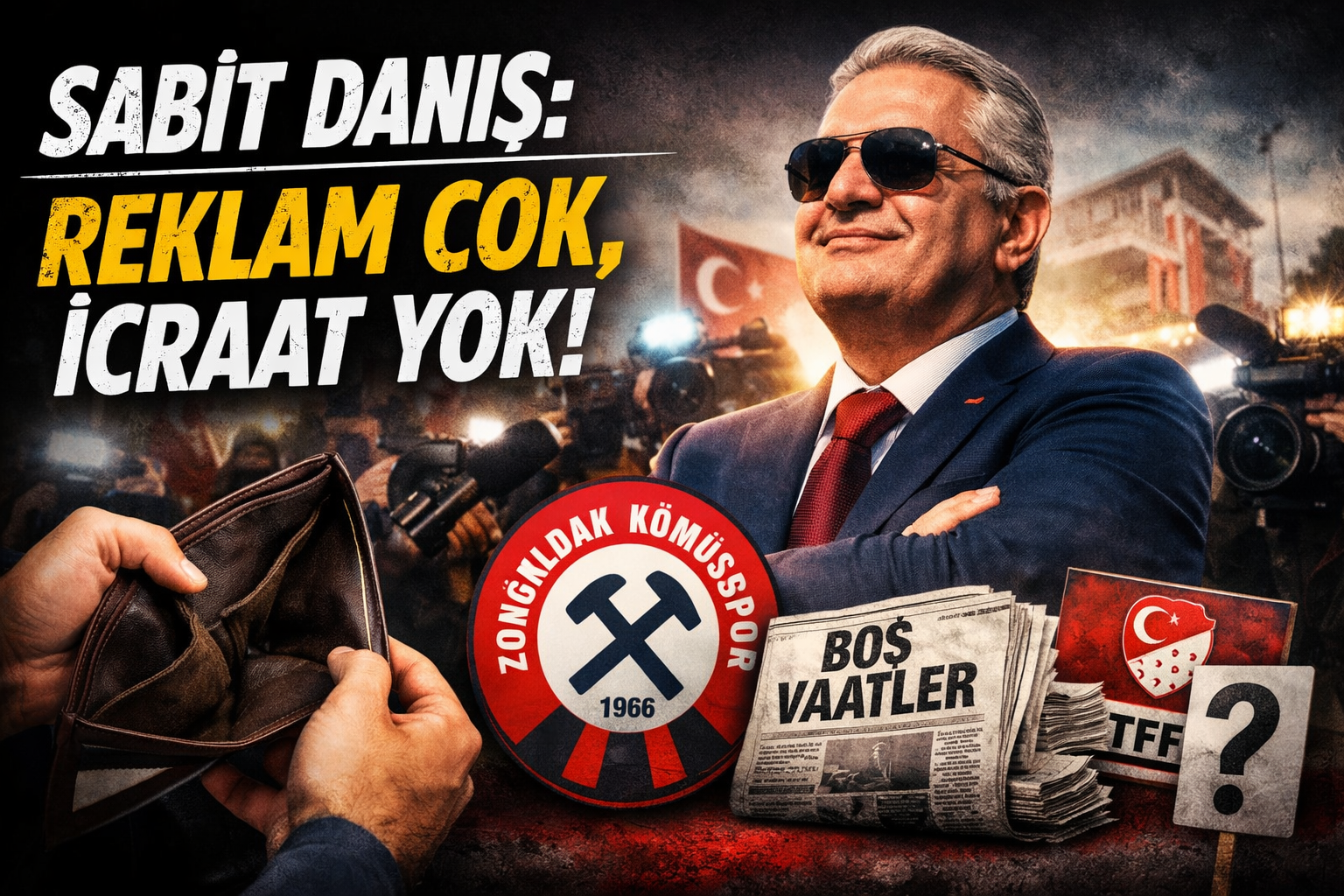 İCRAAT YOK AMA MANŞET ÇOK