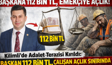 BAŞKANA 112 BİN TL, EMEKÇİYE AÇLIK!