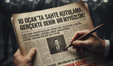 10 OCAK’TA SAHTE KUTLAMA, GERÇEKTE DERİN BİR İKİYÜZLÜLÜK!