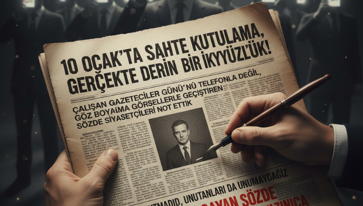 10 OCAK’TA SAHTE KUTLAMA, GERÇEKTE DERİN BİR İKİYÜZLÜLÜK!