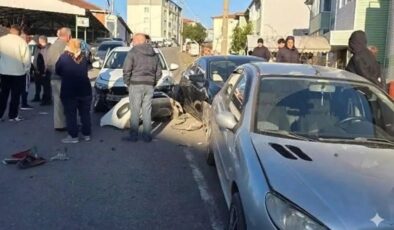 Kilimli’de Kaza! 5 Araç Birbirine Girdi