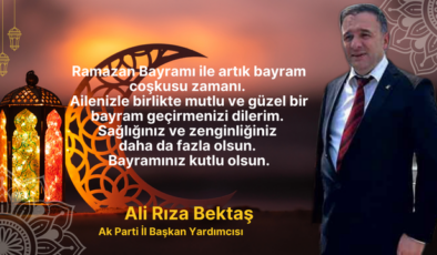 Ali Rıza Bektaş Mayram Mesajı