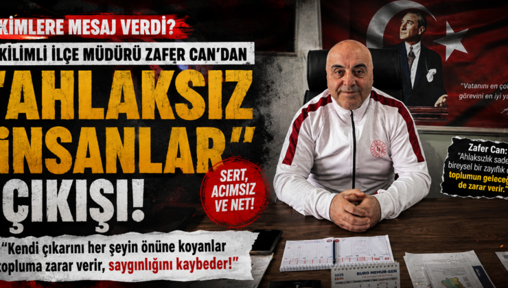 “AHLAKSIZ İNSANLAR” ÇIKIŞI ORTALIĞI KARIŞTIRDI!
