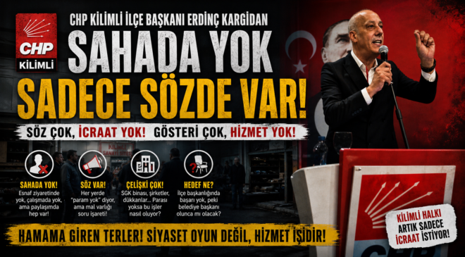 KARGİDAN SAHADA YOK, SADECE SÖZDE VAR!