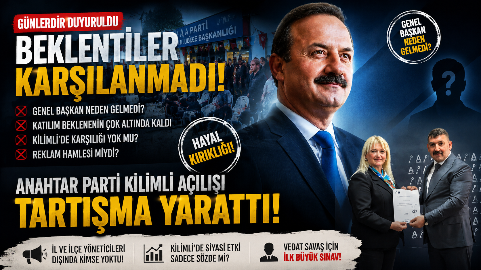GÖZLER AĞIRALİOĞLU’NDA, KİLİMLİ’DE CEVAPSIZ SORULAR KALDI