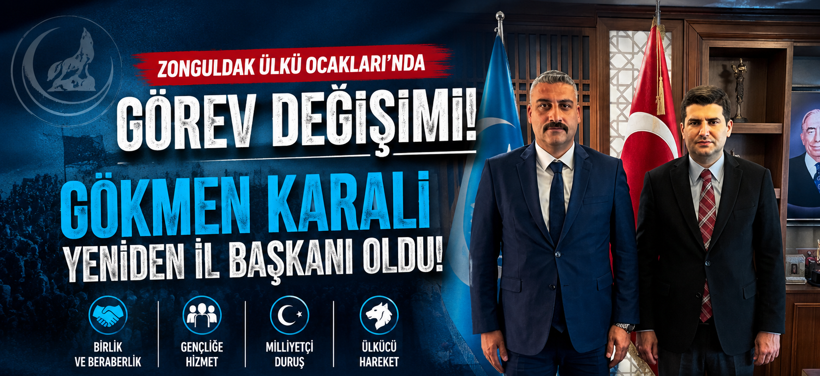 GÖKMEN KARALİ YENİDEN İL BAŞKANI OLDU