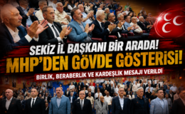 MHP ZONGULDAK’TAN GÜÇ GÖSTERİSİ: 8 İL BAŞKANI TEK YÜREK