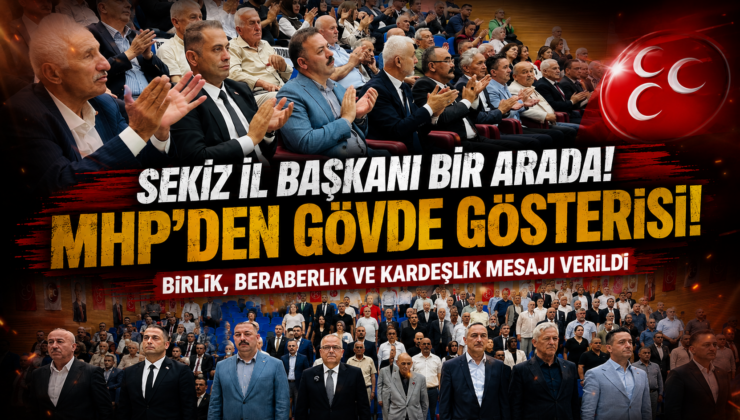 MHP ZONGULDAK’TAN GÜÇ GÖSTERİSİ: 8 İL BAŞKANI TEK YÜREK