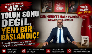CAN’DAN YKS MESAJI: “YOLUN SONU DEĞİL, YENİ BİR BAŞLANGIÇ”