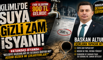 KİLİMLİ’DE SUYA “GİZLİ ZAM” İSYANI!