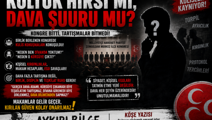 KOLTUK HIRSI MI, DAVA ŞUURU MU?