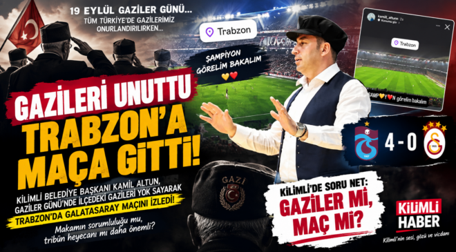 GAZİLERİ UNUTTU, TRABZON’A MAÇA GİTTİ!
