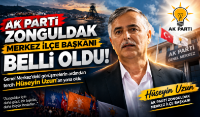 AK PARTİ ZONGULDAK MERKEZ İLÇE BAŞKANI BELLİ OLDU!