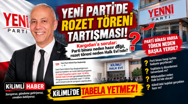 KİLİMLİ’DE YENİ PARTİ BİNASI TARTIŞMASI: GÖRÜNEN SADECE TABELA MI?