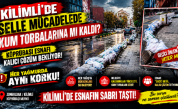 KİLİMLİ’DE ESNAFIN SABRI TAŞTI! “HER YAĞMURDA AYNI KORKU!”
