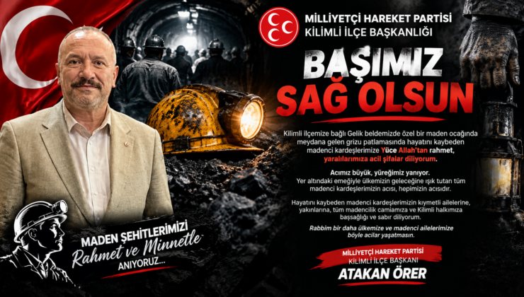 ATAKAN ÖRER’DEN TAZİYE MESAJI: “ACIMIZ BÜYÜK, YÜREĞİMİZ YANIYOR!”