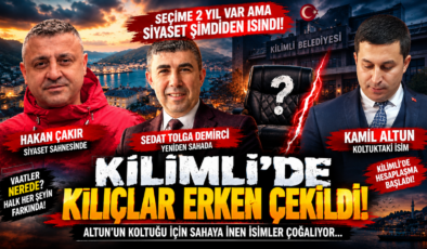 KİLİMLİ’DE KILIÇLAR ERKEN ÇEKİLDİ!