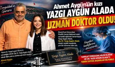 Ahmet Aygün’ün kızı Yazgı Aygün Alada uzman doktor oldu