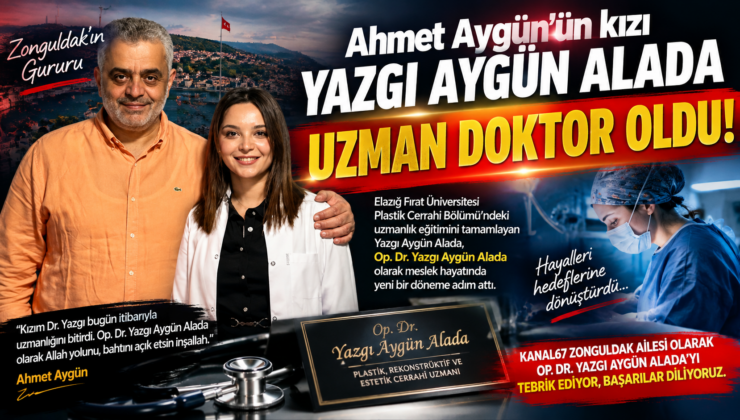 Ahmet Aygün’ün kızı Yazgı Aygün Alada uzman doktor oldu