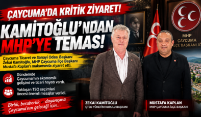 ÇAYCUMA’DA KRİTİK ZİYARET! KAMİTOĞLU’NDAN KAPLAN’A