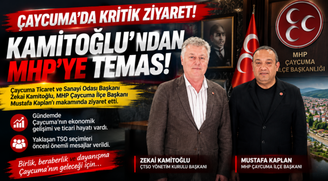 ÇAYCUMA’DA KRİTİK ZİYARET! KAMİTOĞLU’NDAN KAPLAN’A