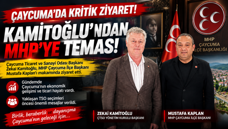 ÇAYCUMA’DA KRİTİK ZİYARET! KAMİTOĞLU’NDAN KAPLAN’A